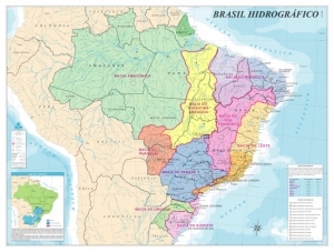 MAPA BRASIL HIDROGRÁFICO