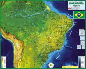 MAPA BRASIL FÍSICO