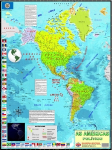 MAPA AS AMÉRICAS POLÍTICO