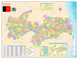 MAPA DO ESTADO DA PARAÍBA POLÍTICO