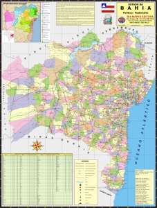 MAPA DO ESTADO DA BAHIA POLÍTICO