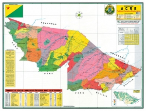 MAPA DO ESTADO DE ACRE POLÍTICO